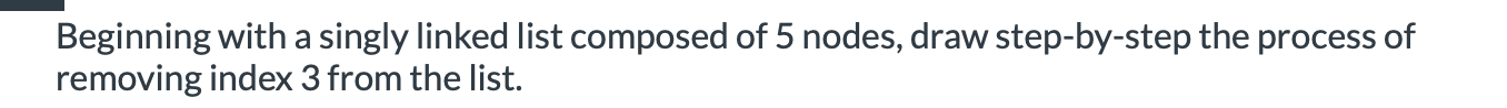 LinkedList with 4 nodes after the following code is executed. You may