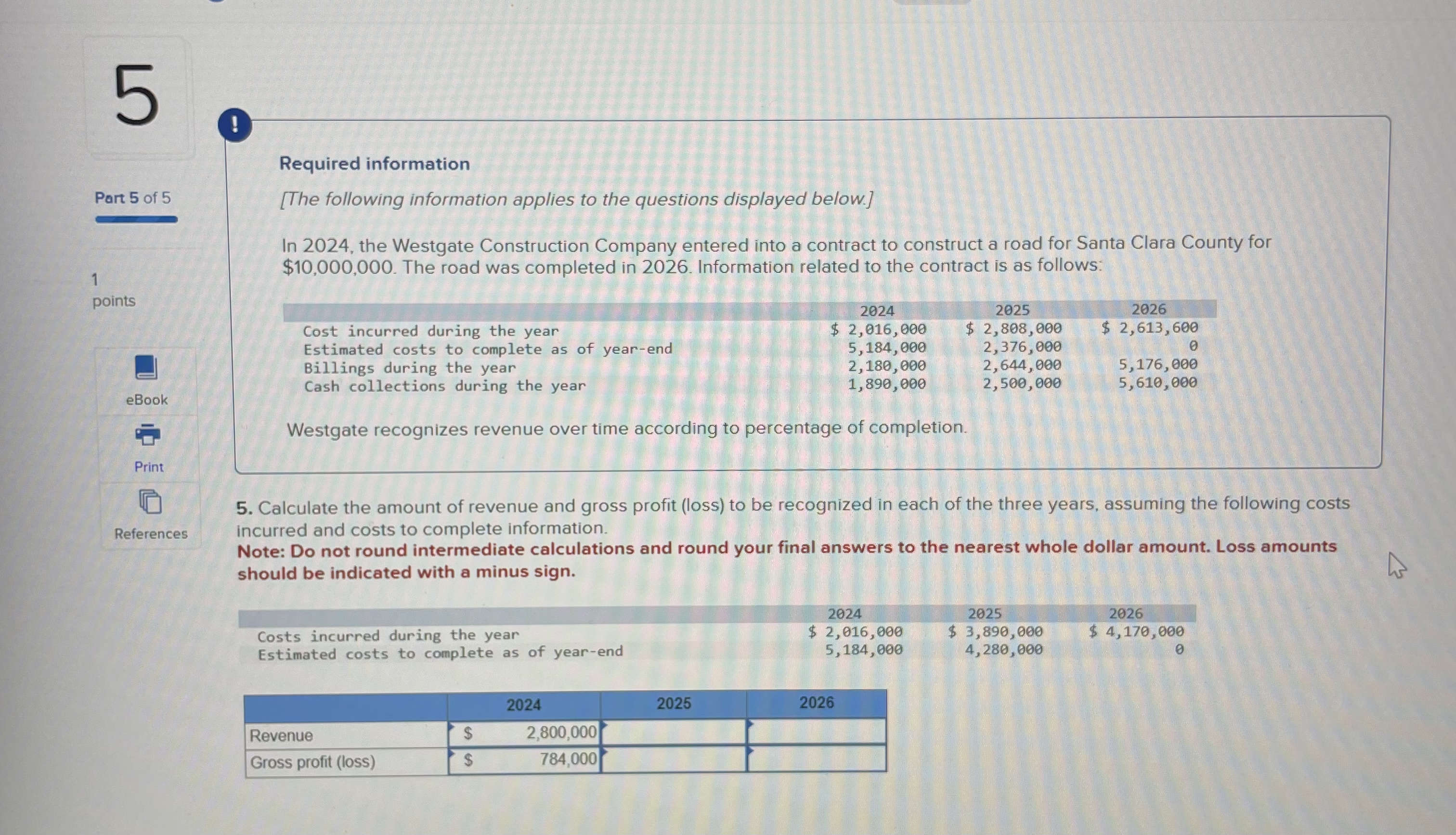  5.EVERY TUTOR HAS GOTTEN THIS ONE WRONG 5. Calculate the amount