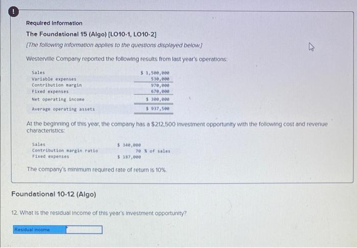margin Fixed expenses Net operating income i Average operating assets the At