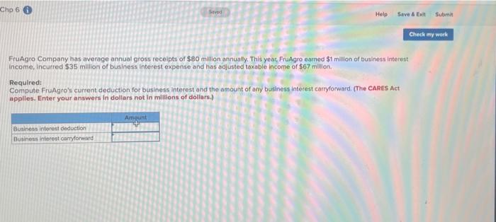  Chp 6 6 Svod Help Save & Eat Submit Check my