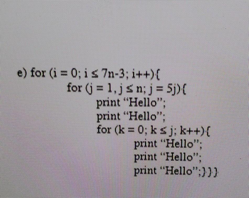 printed? Express that number using summation, then give a closed form formula