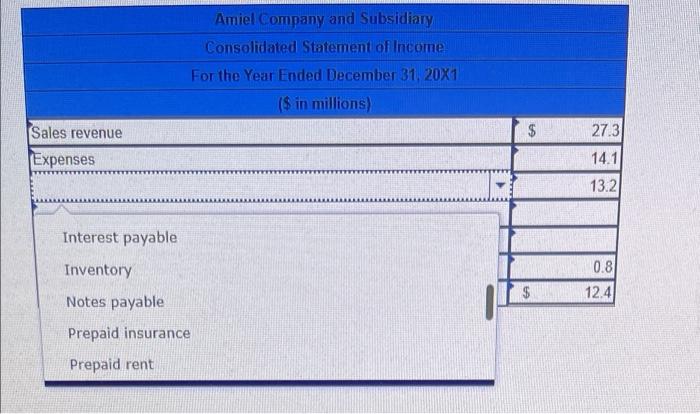 $111 million in 20x1, excluding the results of its 80%-owned subsidiary. Talia