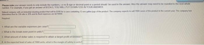  Please note your answer needs to only indude the numbers, no