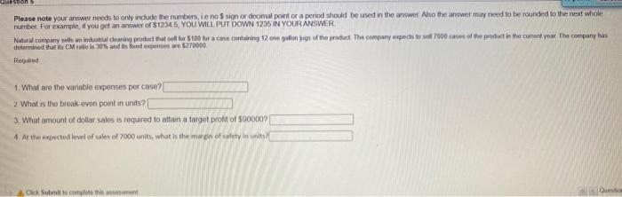 sign or decimal point or a period should be used in the