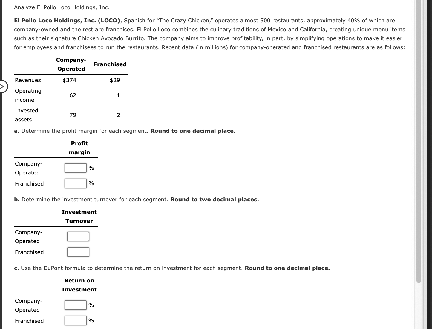Problem 1: Problem 2: Problem 3: Problem 4: Problem 5: Analyze El