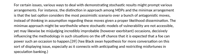  For certain issues, various ways to deal with demonstrating stochastic results