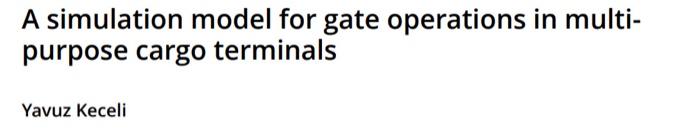 Questions are based on the case, A simulation model for gate operations