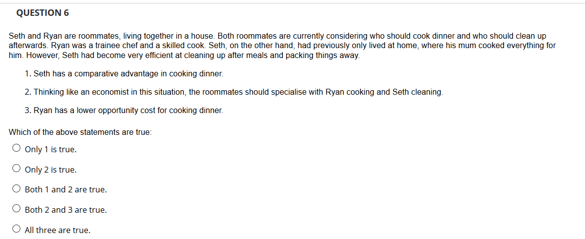 Can you help me deal with this problem? QUESTION 6 Seth and