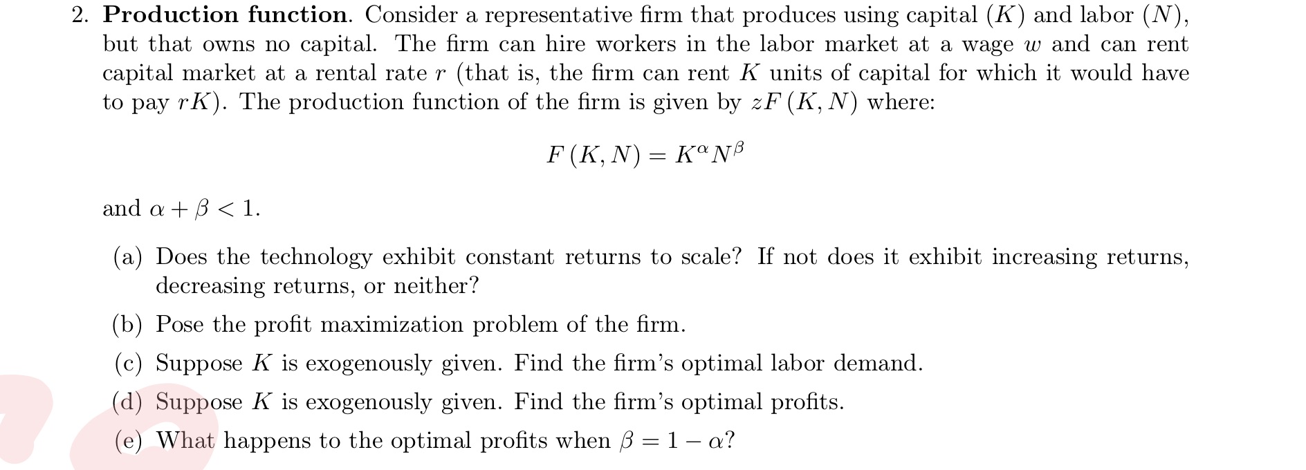 Could you please help to solve this question? (Especially for d&e, please