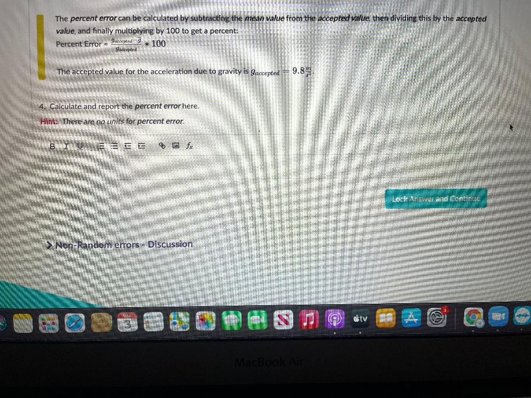 well in making a measurement, there may be small (or not so