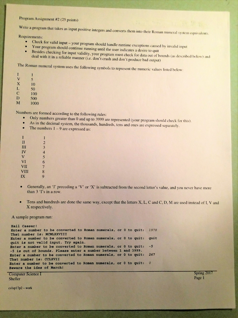 Please run the code in Java only and use while and if