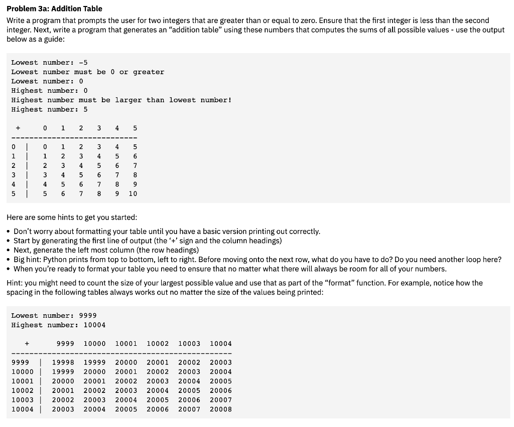  Write a program in Python and comment each step Only use