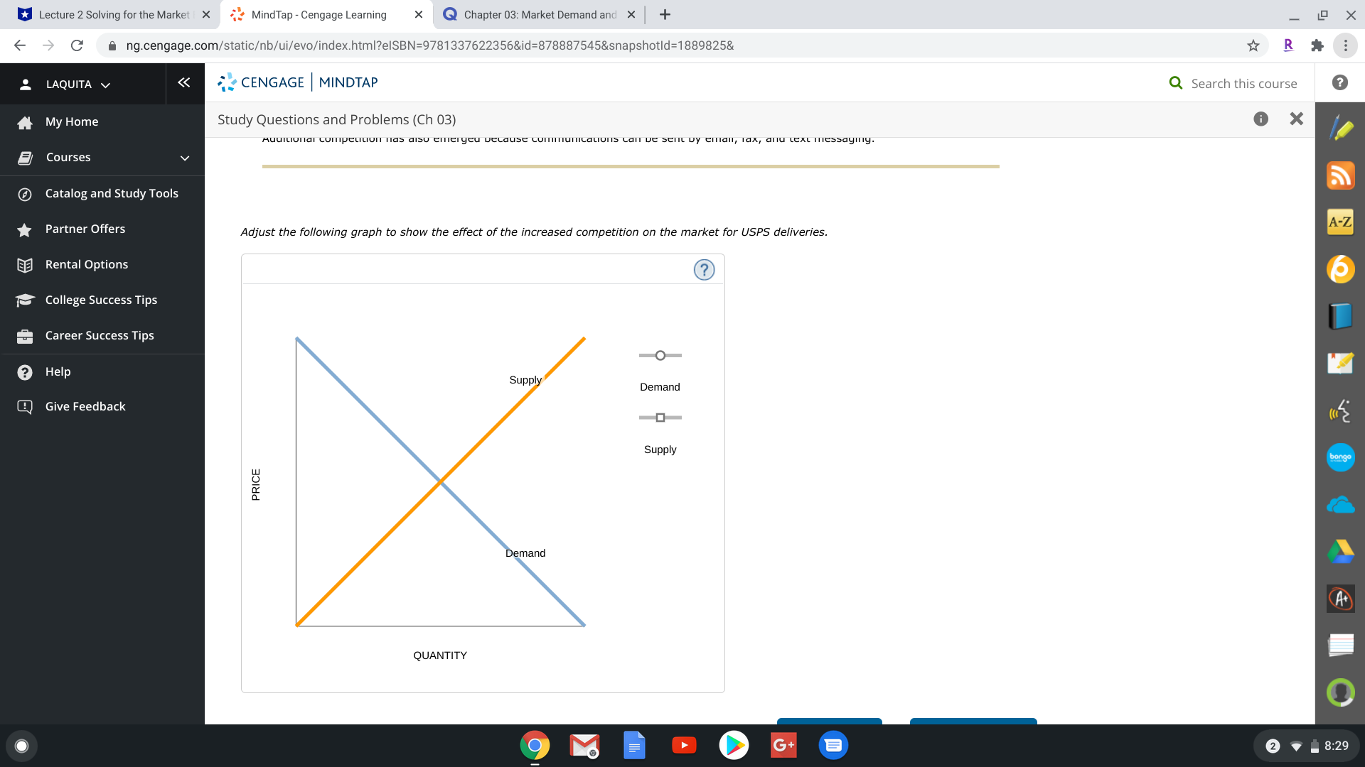 10. Study Questions and Problems #10Suppose the U.S. Postal Service (USPS) is
