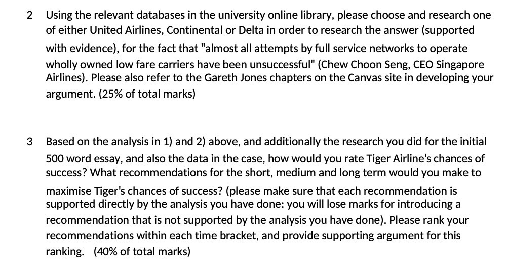  2 Using the relevant databases in the university online library, please