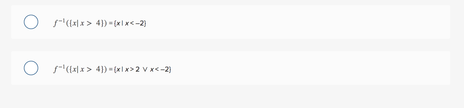 the set A to the set B. Let S be a subset