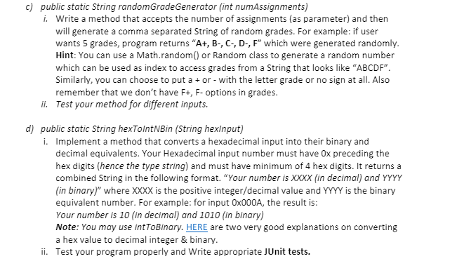 Done in Java: Create a class named Lab3Exercises and Implement the following