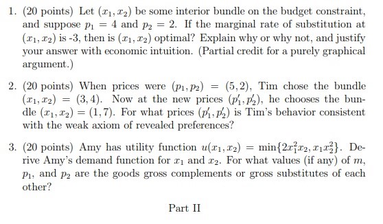  1. (20 points) Let ($1, 12) be some interior bundle on
