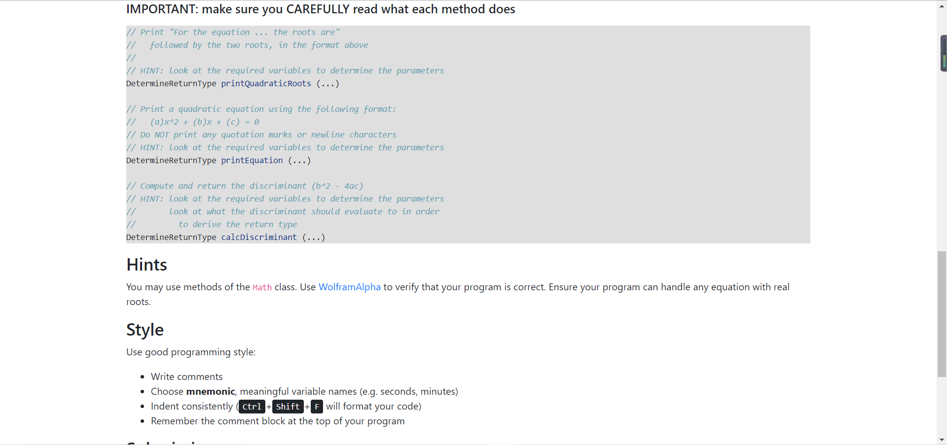 + bx +c=0 where a + 0. There are two solutions to