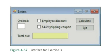 Create a Windows Forms application. Use the following names for the project