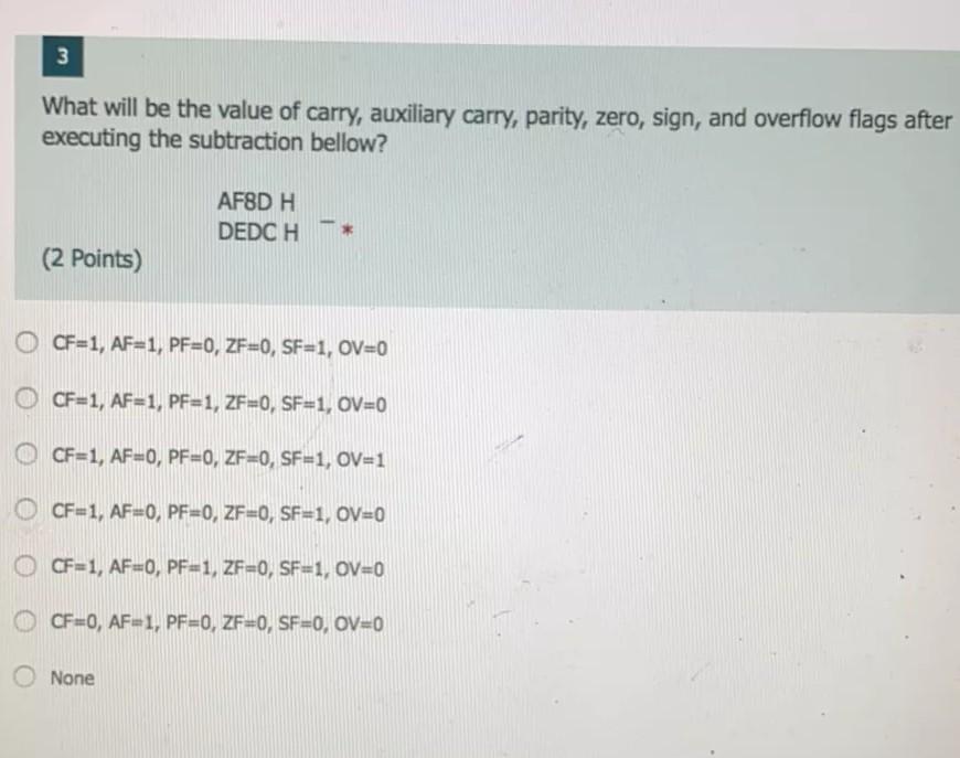  Assembly language Please fast 3 What will be the value of