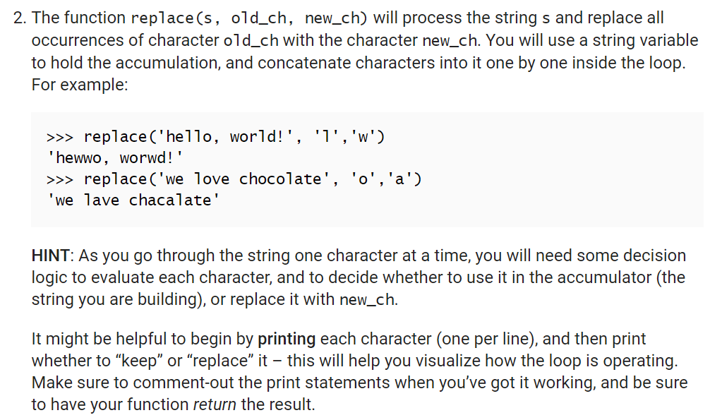 this is in python and it states that it shouldn't need if/else