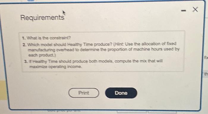 manufacturing overhead to determine the proportion of machine hours used by each