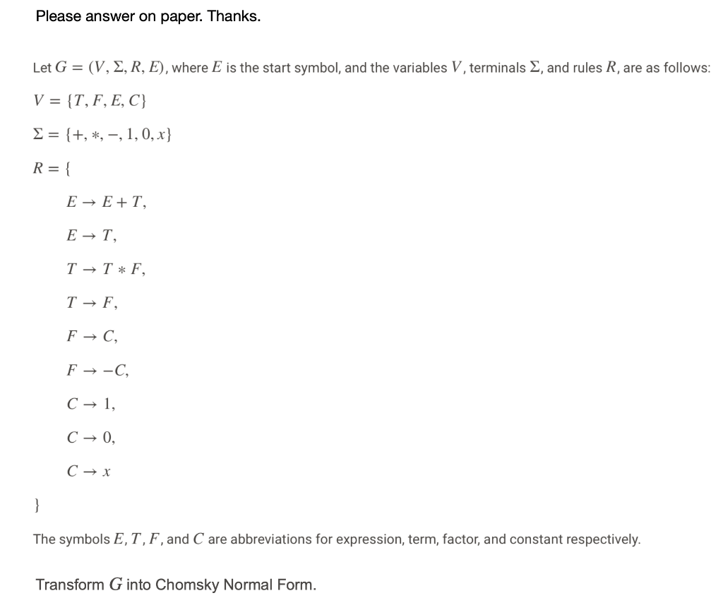 Please answer on paper. Thank you very much. Please answer on paper.