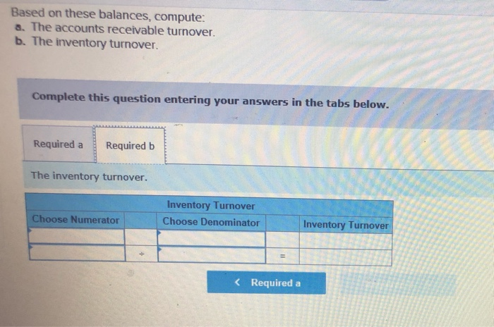 its most recent year of operations: Sales, $1,356,600 (all on account) .