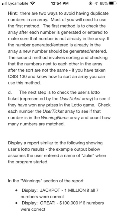 exceptions. IMPORTANT NOTE #2: Make sure and "view required output" on Hypergrade.