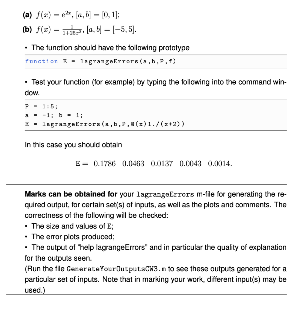 Recall, given p + 1 distinct points {Xi}}=0, the Lagrange interpolating polynomials