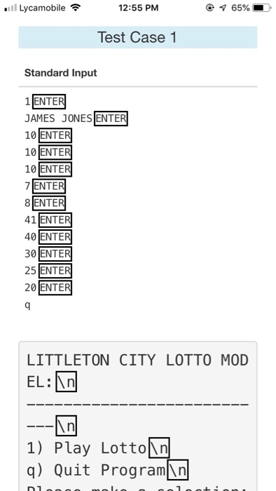 program should actually RUN and should not hang". I will not give