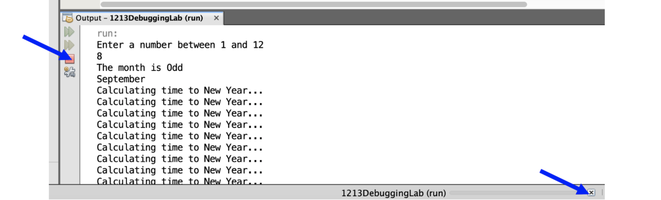 be able to use the debugger tool in NetBeans to inspect code