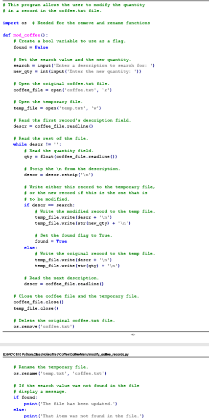 functions to make it into a module. Write a program to import