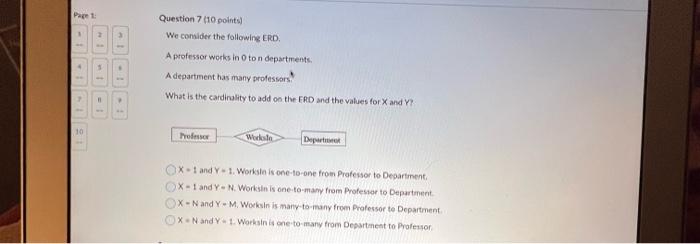 (10 points) We consider the following ERD. Does it make sense to