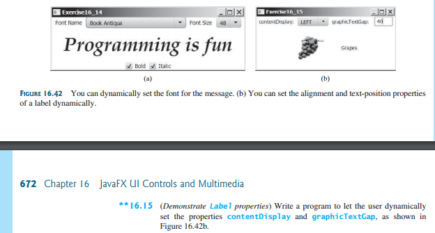  Java program please Exercise16 14 Font Name Book Antiqua Fxercke16 15