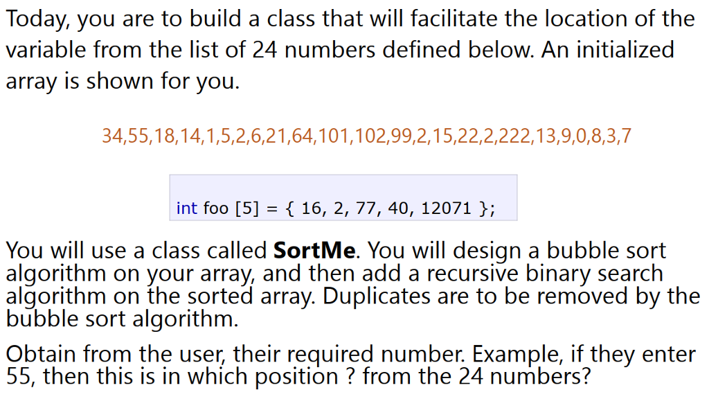 design program c++ Today, you are to build a class that will