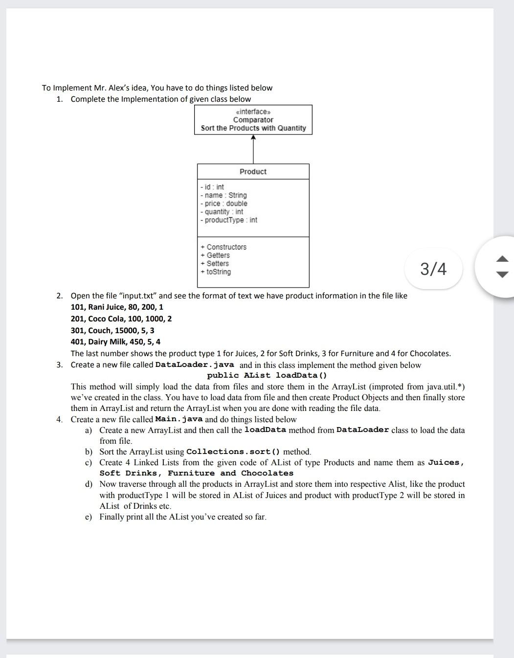 below given in the picture. Write the code for the problem in