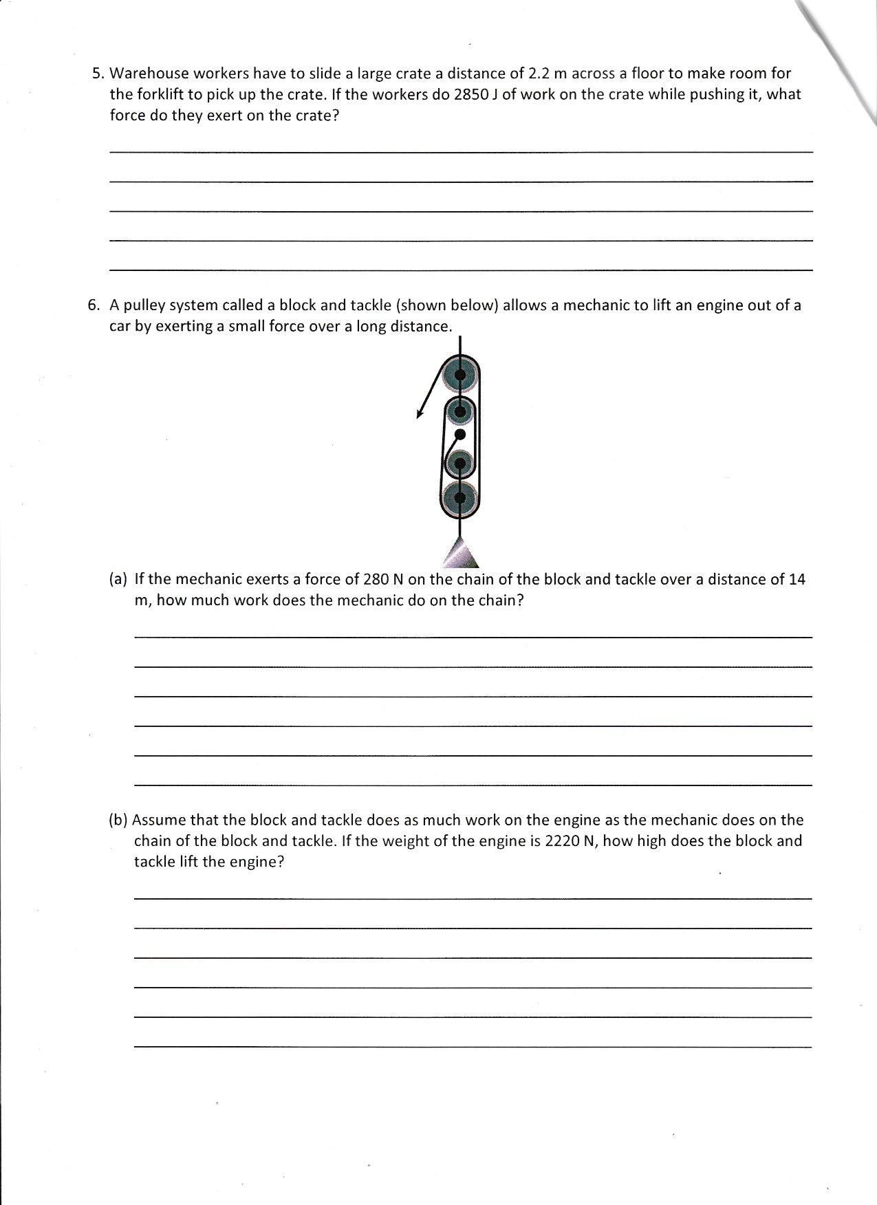 4 paper- YOU MUST GET ALL THE ANSWERS RIGHT Science 10 Energy
