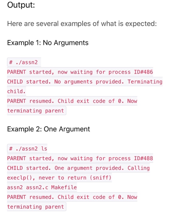 this assignment, you will be writing a program that performs the fork()
