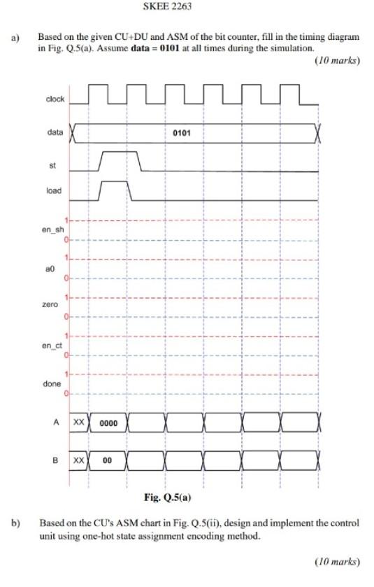 question a,b SKEE 2263 a) Based on the given CU+DU and