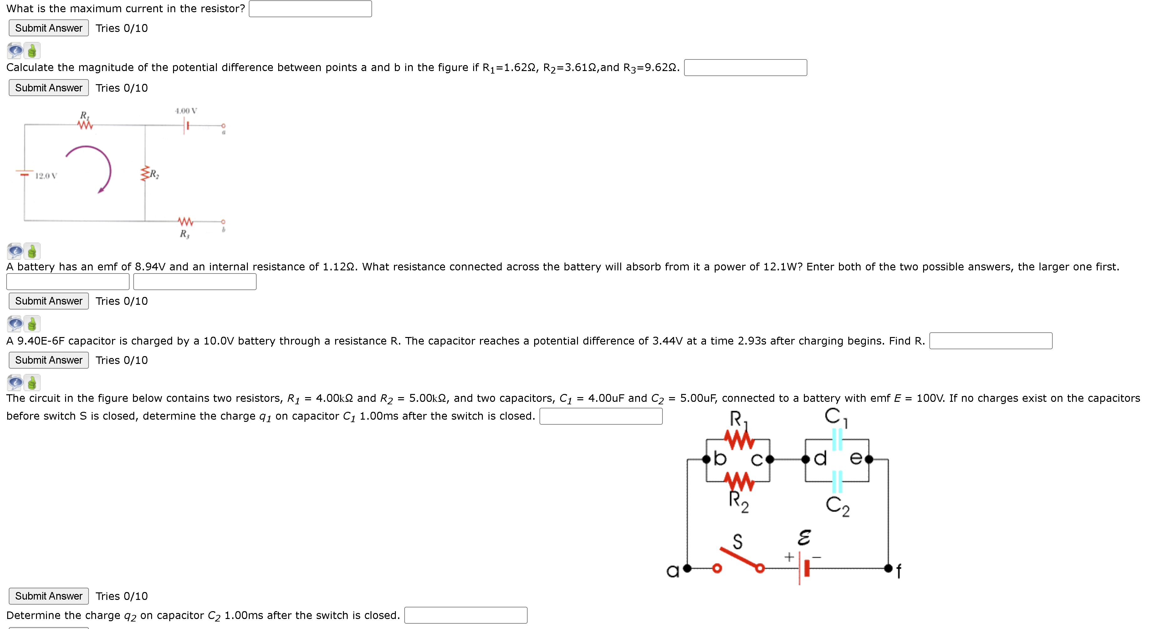 shown in the drawing are connected in series or in parallel with
