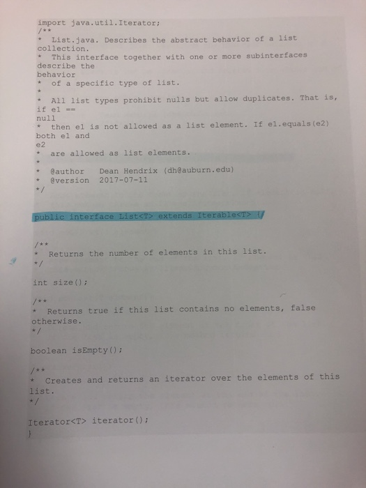 the four classes, follow the instruction to implement the missing bodies Implementing
