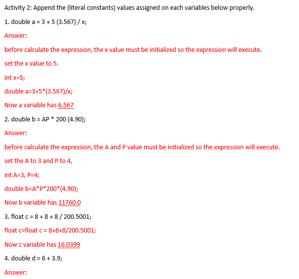 "Don't answer activity 2, please proceed to the activity 3 and answer"