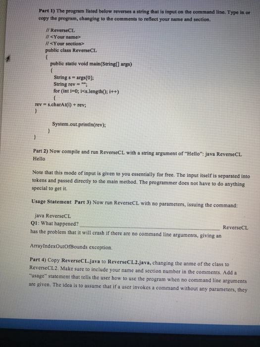 And if possible the questions before that so I can check my