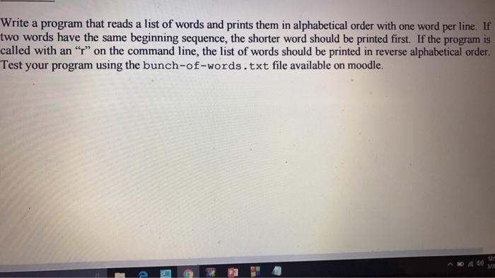  Program the following problem in C/C++ Write a program that reads