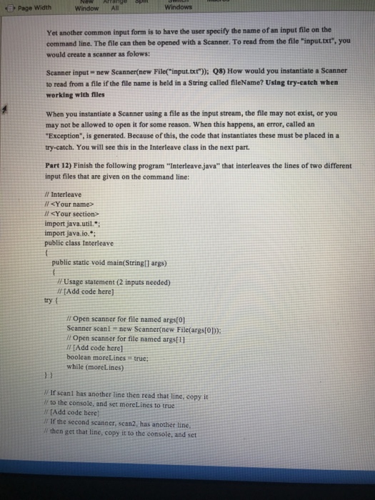 of this lab is to help you understand different input and output