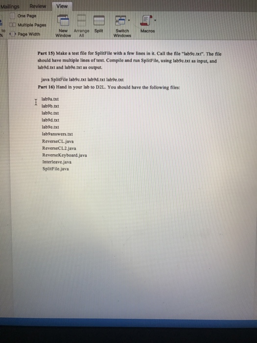 read redirected The output methods covered in this lab are: 1. writing