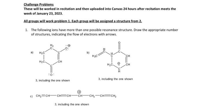  Challenge Problems These will be worked in recitation and then uploaded