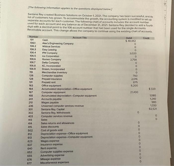 company to continue using the existing chart of accounts In response to