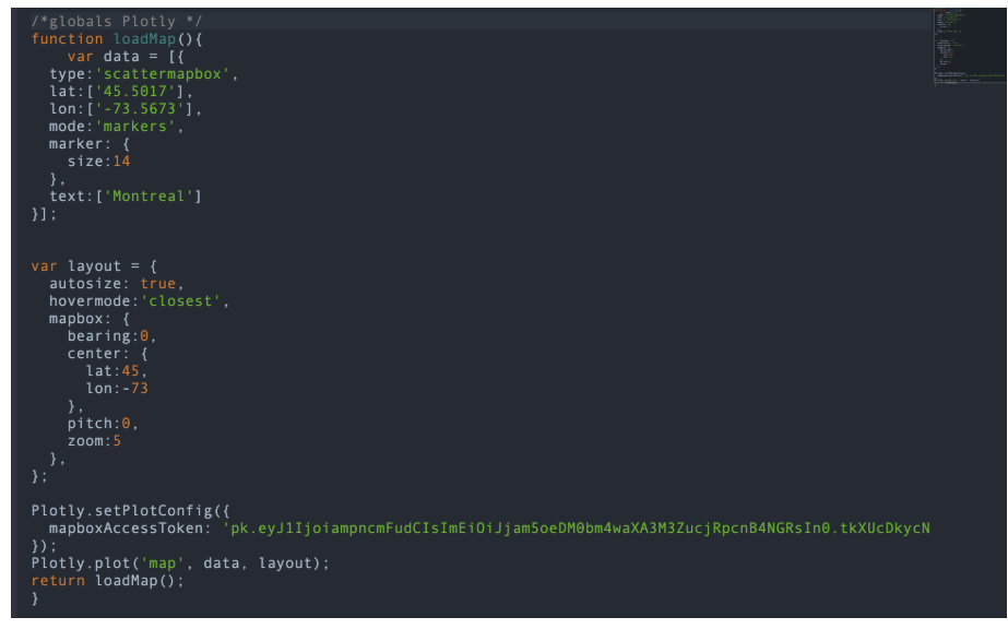 array as a parameter and returns an array containing the data for